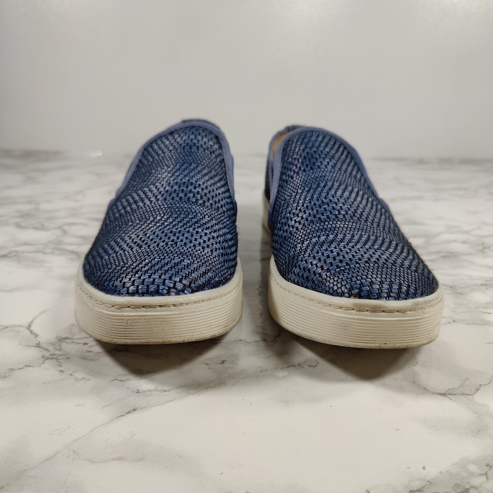 Sofft Somers Blue Woven Slip On Sneakers Size 9 - Picture 4 of 8